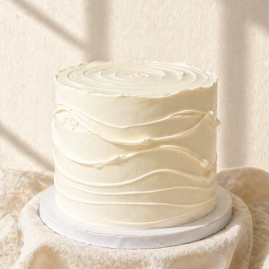 Tarta blanca lienzo