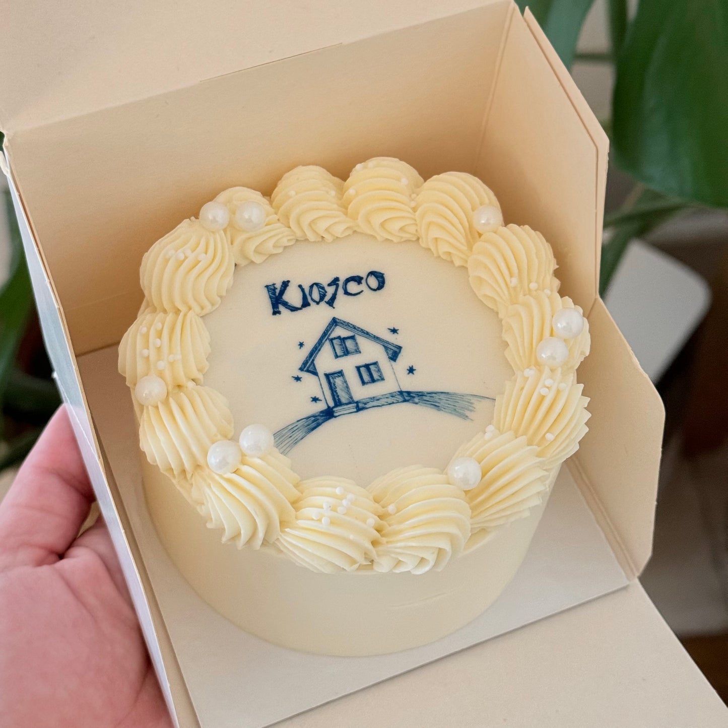 Mini cake con mensaje escrito por ti