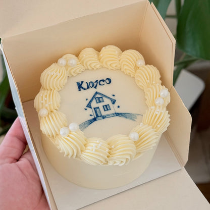 Mini cake con mensaje escrito por ti