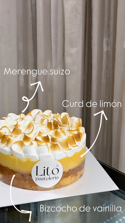 Tarta de curd de limón y merengue
