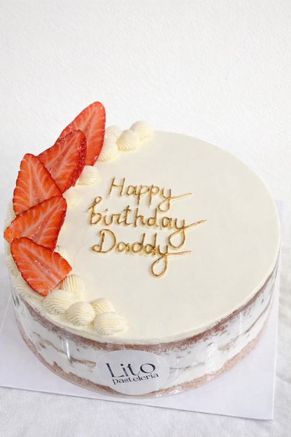 Tarta de vainilla con nata y fresas | Strawberry Shortcake