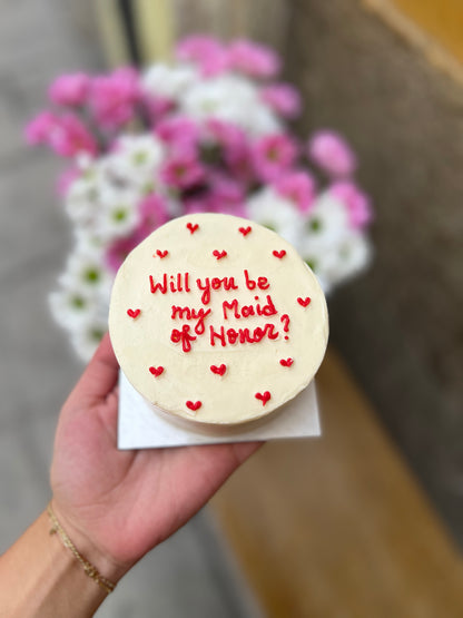 Mini cake con mensaje