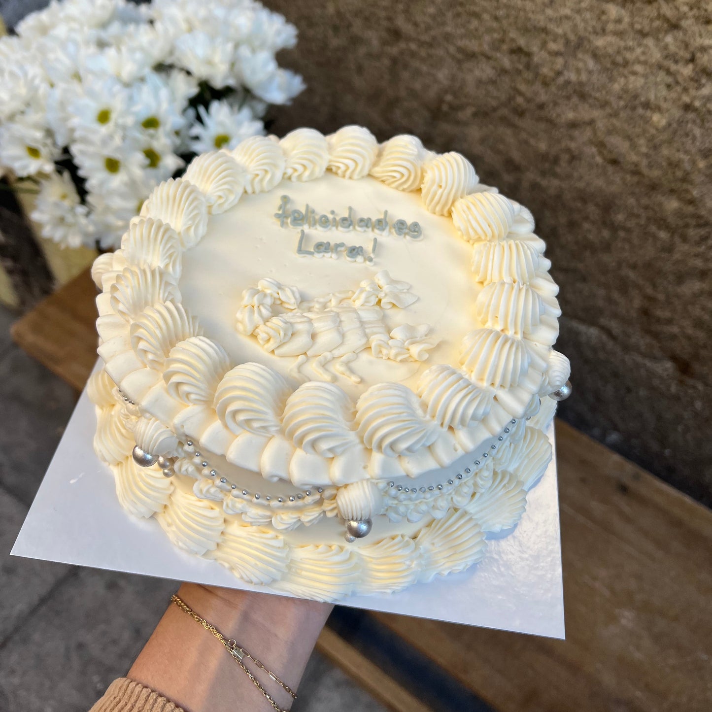Tarta de crema de mantequilla personalizada