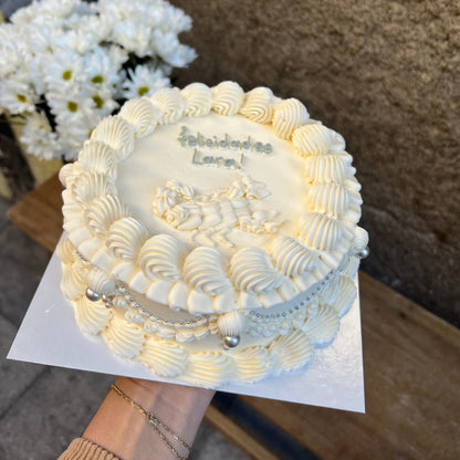 Tarta de crema de mantequilla personalizada
