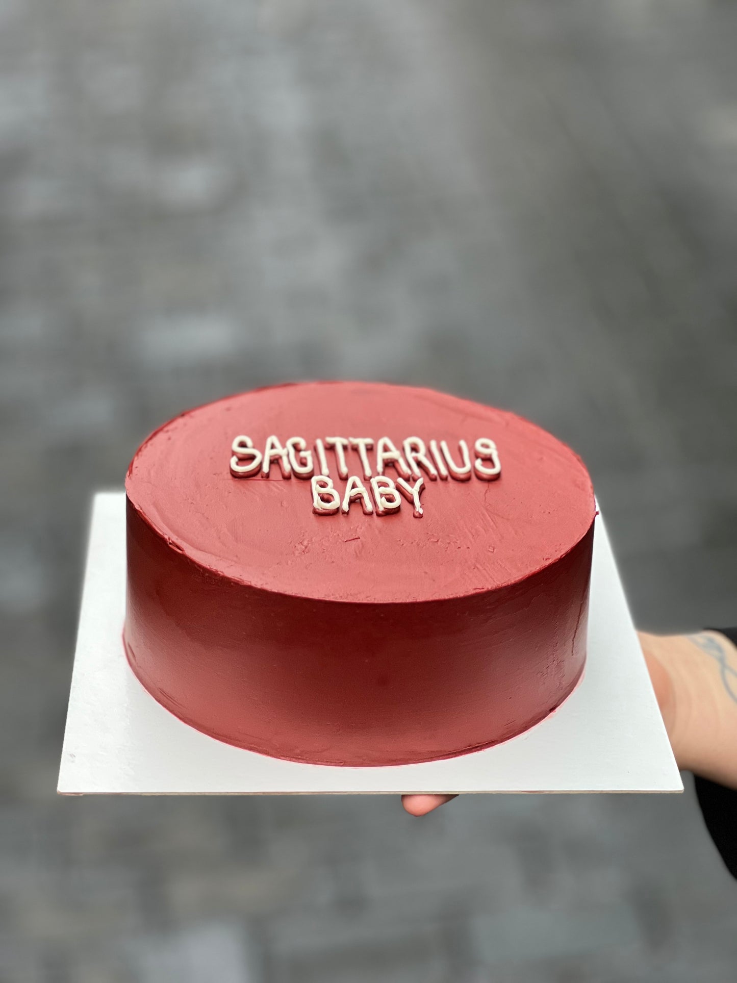 Tarta de crema de mantequilla personalizada