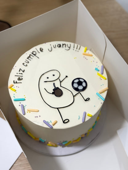 Tarta de crema de mantequilla personalizada