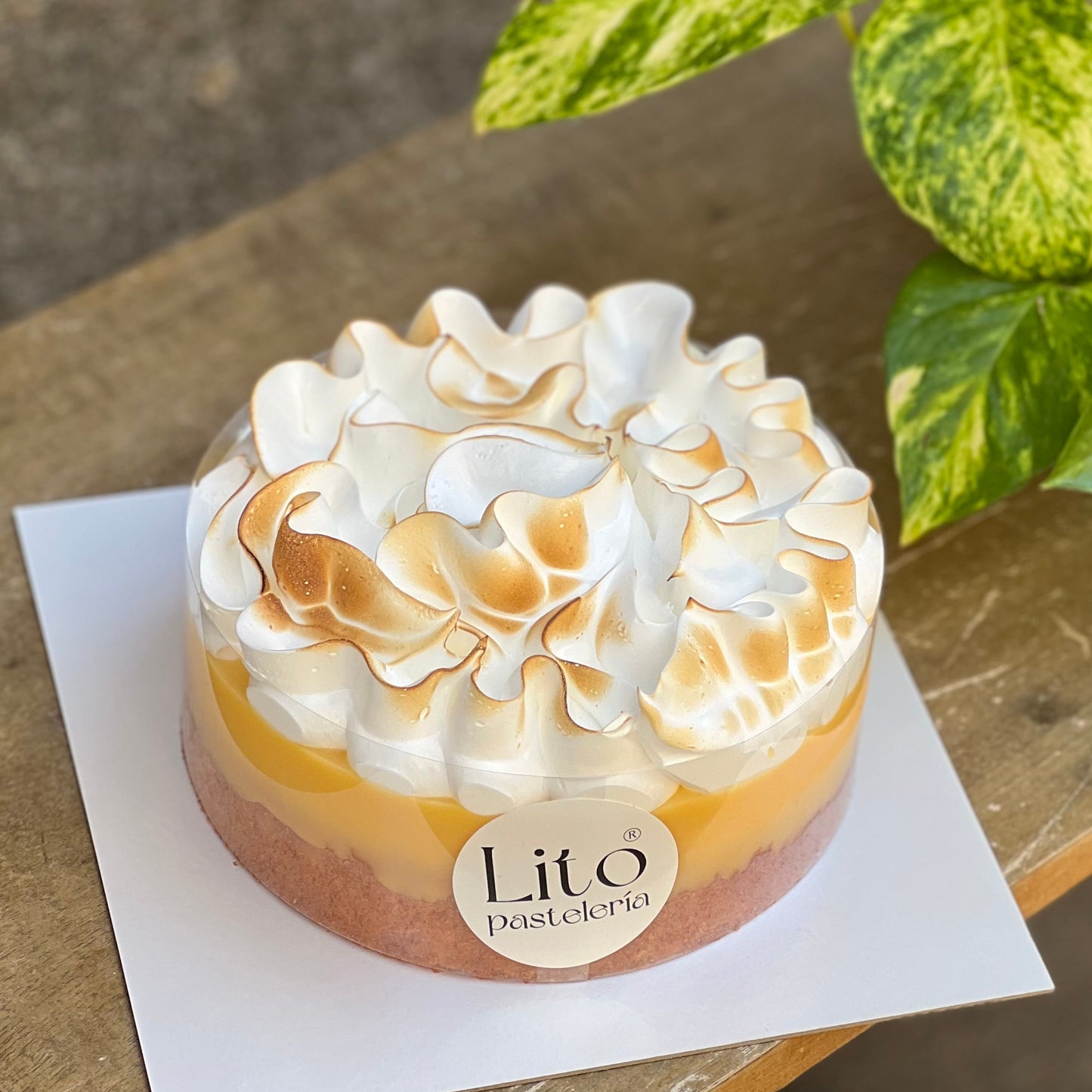 Tarta de curd de limón y merengue