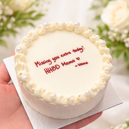 Mini cake con mensaje escrito por ti