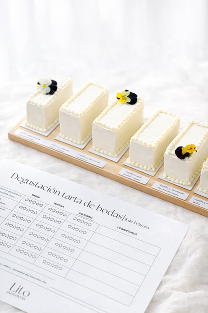 Degustación tarta de bodas