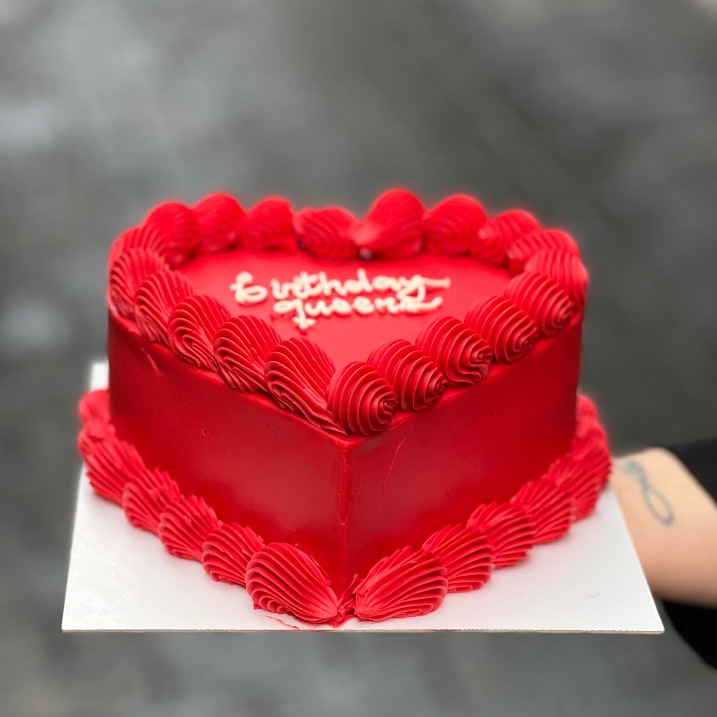Tarta Corazón Rojo Intenso
