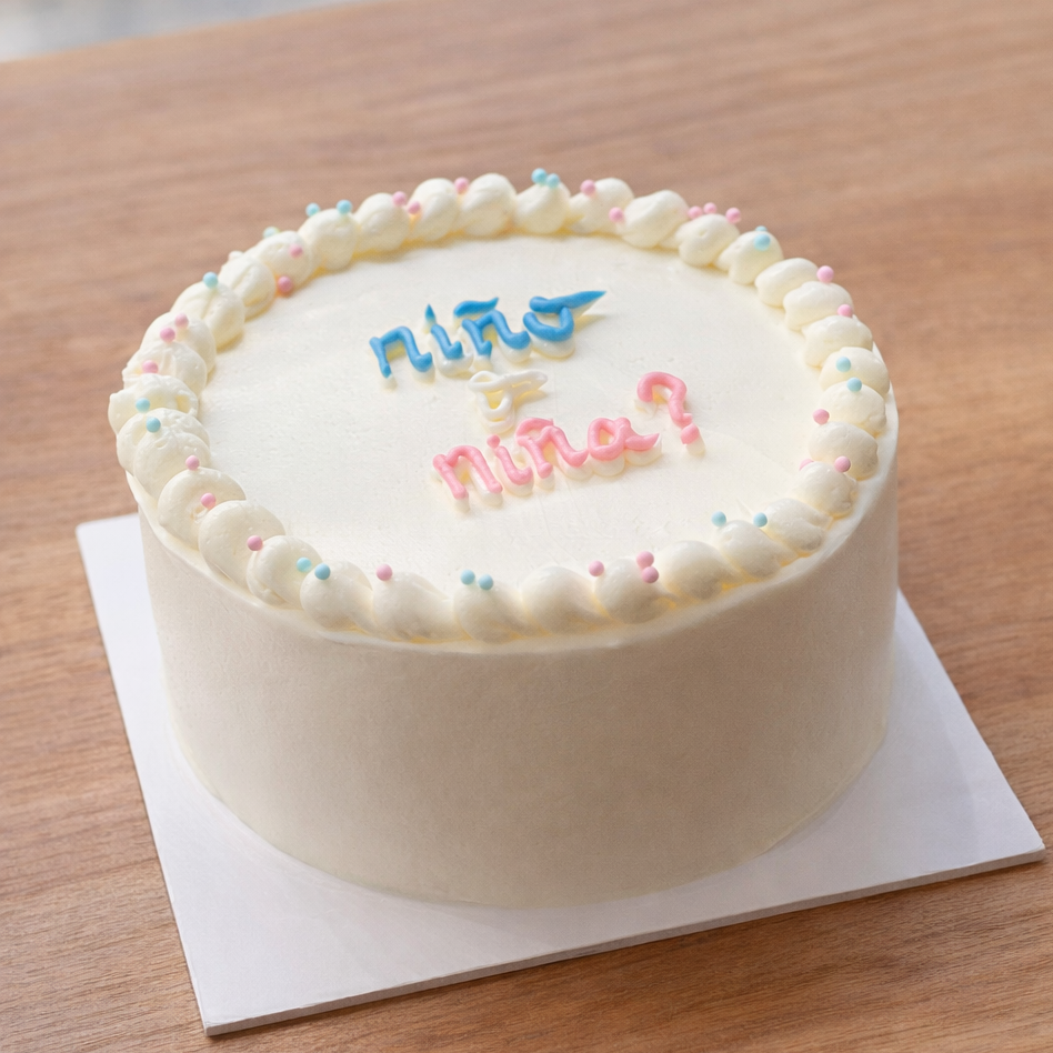 Niño o niña? Tarta revelación de genero
