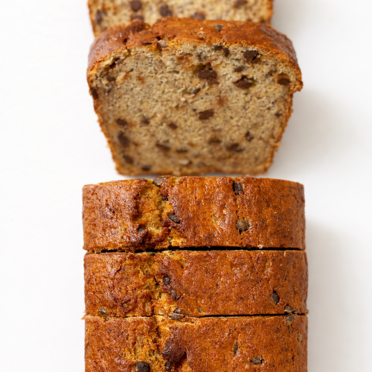 Banana bread con chips de chocolate