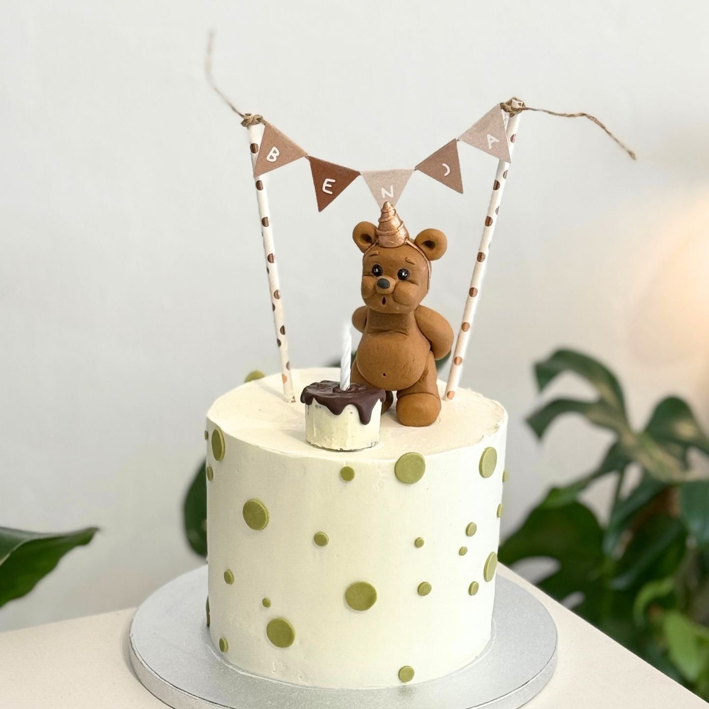 Tarta de crema de mantequilla personalizada